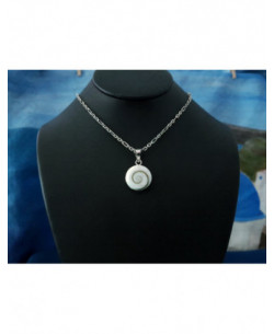 SP 0273 Pendant Shiva Eye Shell Silver