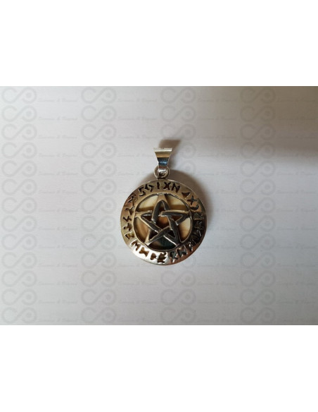 SP 0284 Pingente Olho Shiva Prata