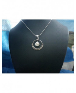 SP 0293 Pendant Shiva Eye Shell Silver