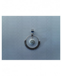 SP 0293 Pendant Shiva Eye Shell Silver 2