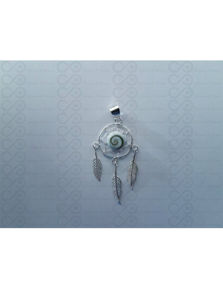SP 0295 Pingente Olho Shiva Prata