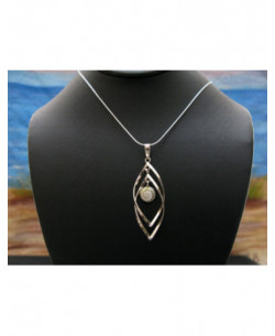 SP 0309 Pendant Shiva Eye Shell Silver