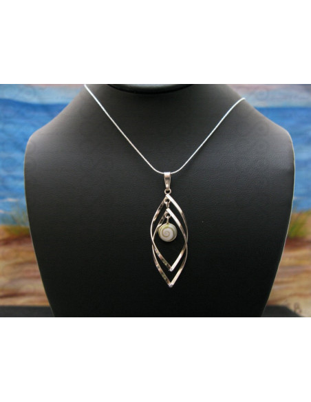 SP 0309 Pendant Shiva Eye Shell Silver