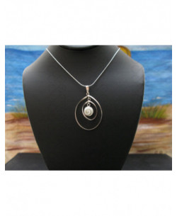 SP 0310 Pendant Shiva Eye Shell Silver