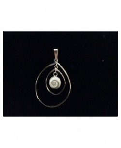 SP 0310 Pendant Shiva Eye Shell Silver 2