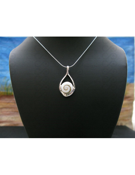 SP 0324 Pendant Shiva Eye Shell Silver