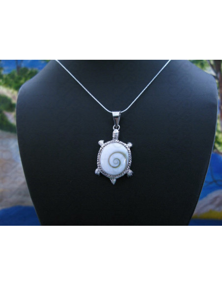 SP 0330 Pendant Shiva Eye Shell Silver