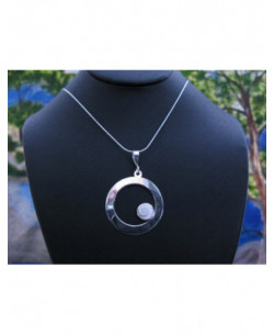 SP 0332 Pendant Shiva Eye Shell Silver