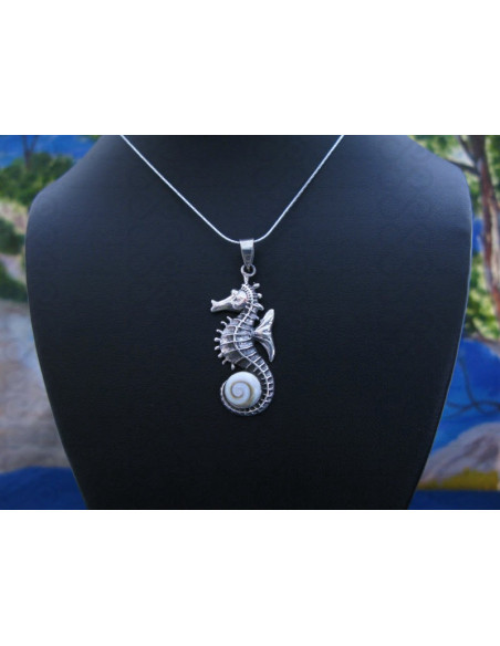 SP 0341 Pendant Shiva Eye Shell Silver