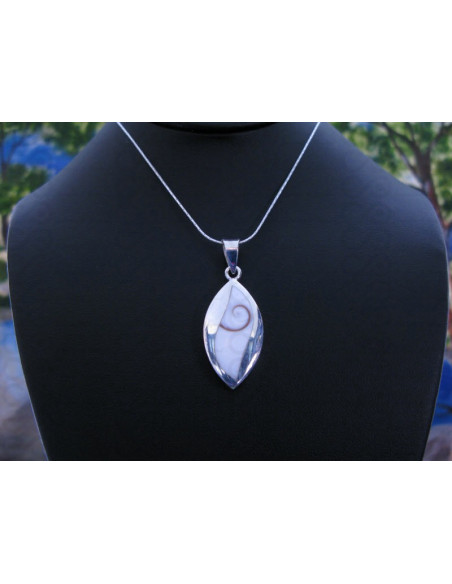 SP 0347 Pendant Shiva Eye Shell Silver