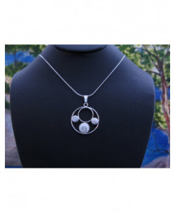 SP 0348 Pendant Shiva Eye Shell Silver