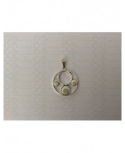 SP 0348 Pendant Shiva Eye Shell Silver 2