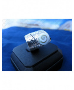 SR 0001 Anel Olho Shiva Prata
