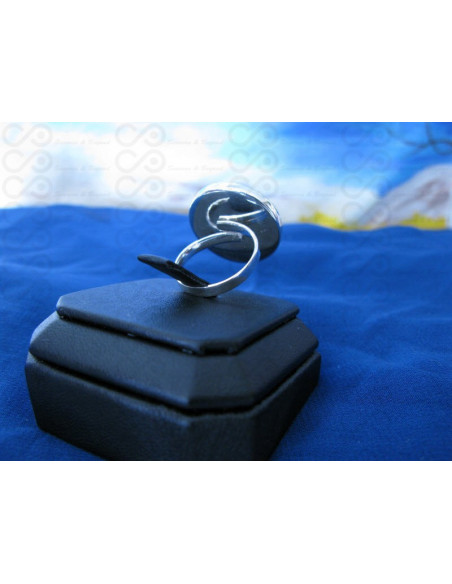 SR 0012 Anel Olho Shiva Prata