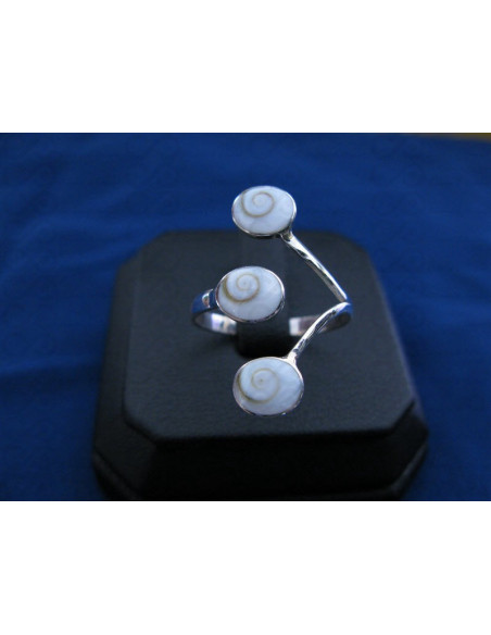 SR 0030 Anel Olho Shiva Prata