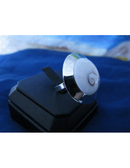 SR 0043 Anel Olho Shiva Prata