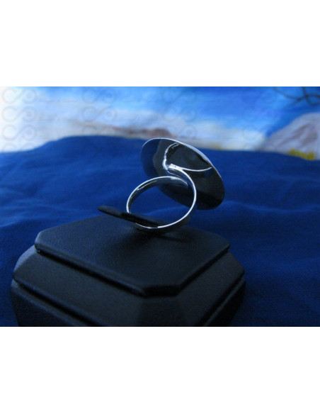 SR 0043 Ring Shiva Eye Shell Silver