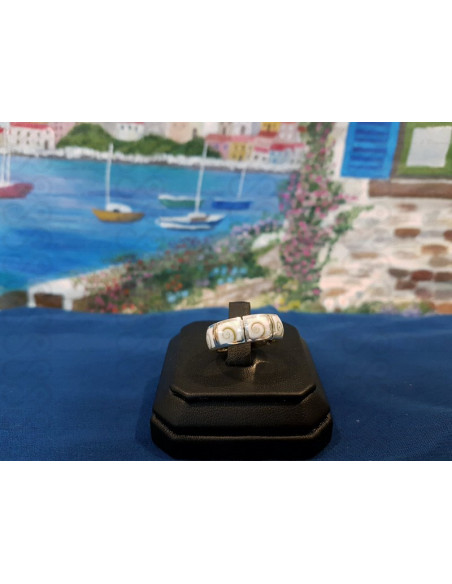 SR 0045 Anel Olho Shiva Prata