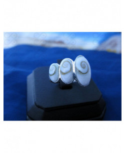 SR 0052 Anello in Argento con Occhio di Shiva