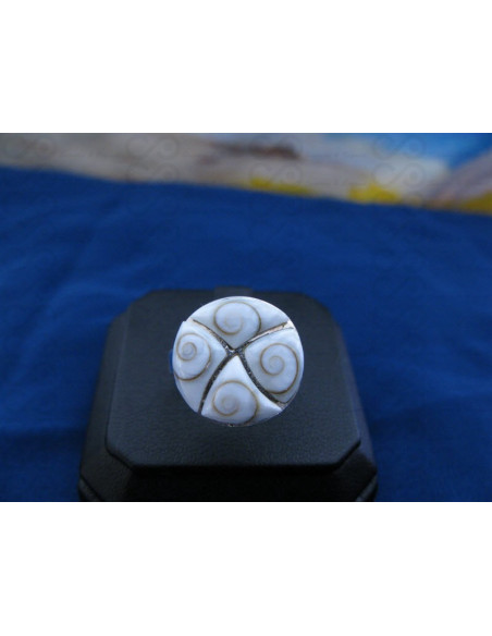 SR 0077 Anillo Shiva Ojo Plata