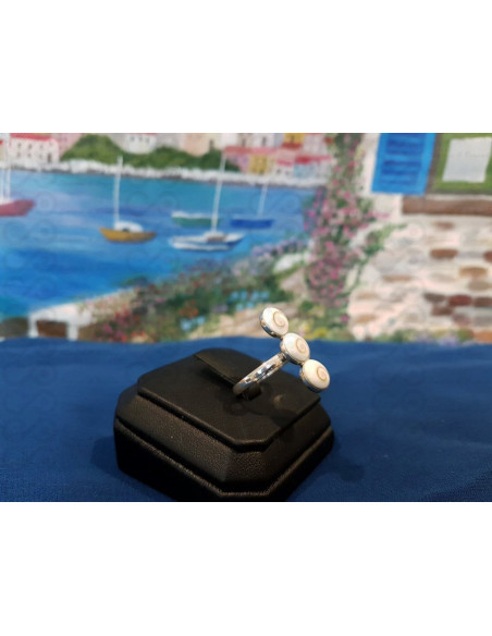 SR 0095 Anel Olho Shiva Prata