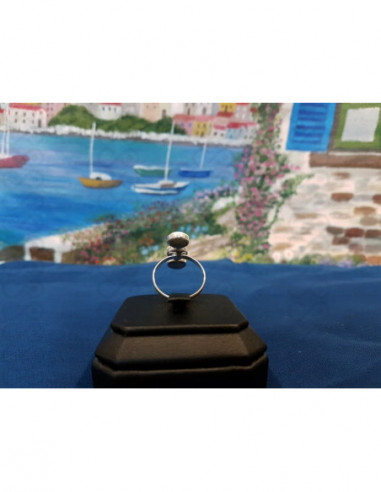 SR 0095 Ring Shiva Eye Shell Silver