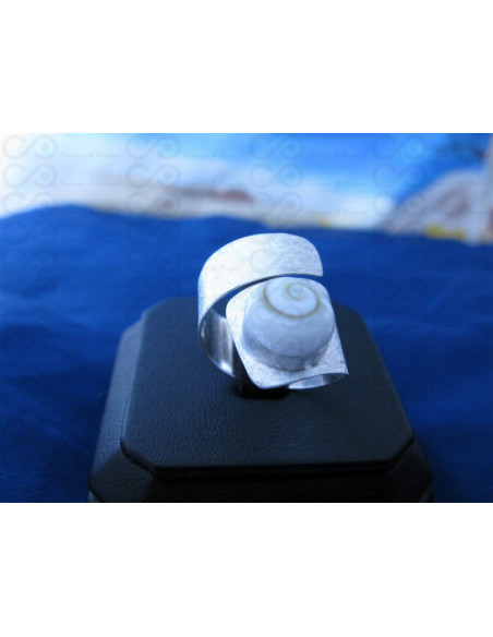 SR 0099 Anel Olho Shiva Prata