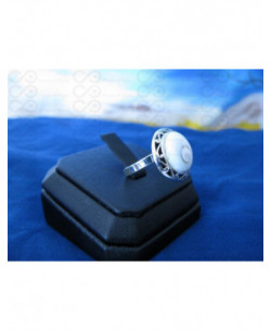 SR 0100 Ring Shiva Eye Shell Silver 2