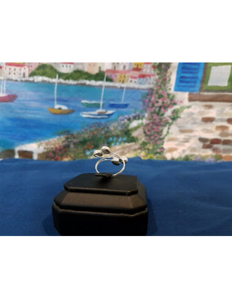 SR 0116o Ring Shiva Eye Shell Silver