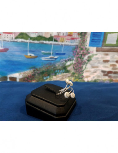 SR 0116r Ring Shiva Eye Shell Silver