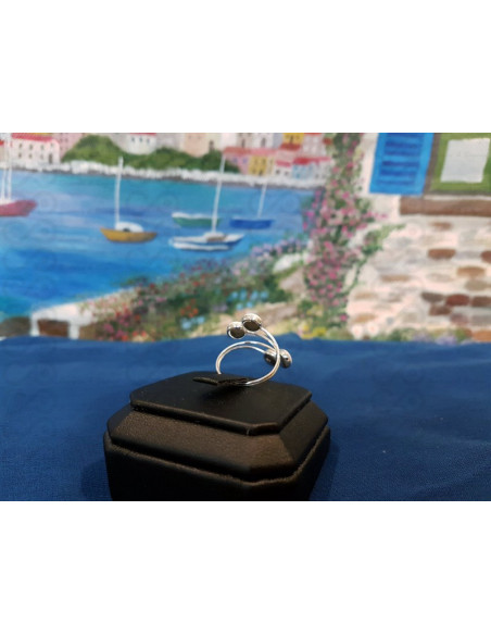 SR 0116r Ring Shiva Eye Shell Silver