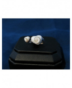 SR 0117 Ring Shiva Eye Shell Silver