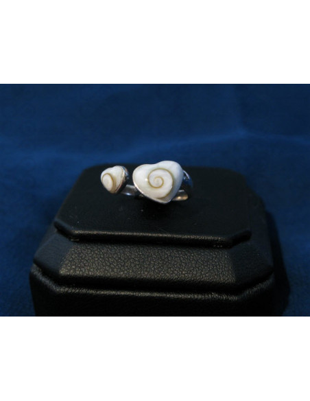 SR 0117 Ring Shiva Eye Shell Silver