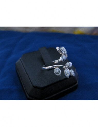 SR 0120 Anillo Shiva Ojo Plata