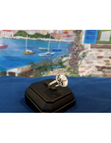 SR 0142 Anillo Shiva Ojo Plata