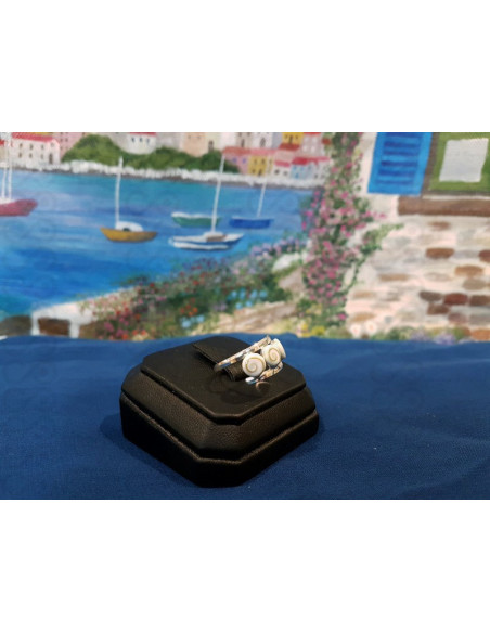 SR 0147 Anello in Argento con Occhio di Shiva