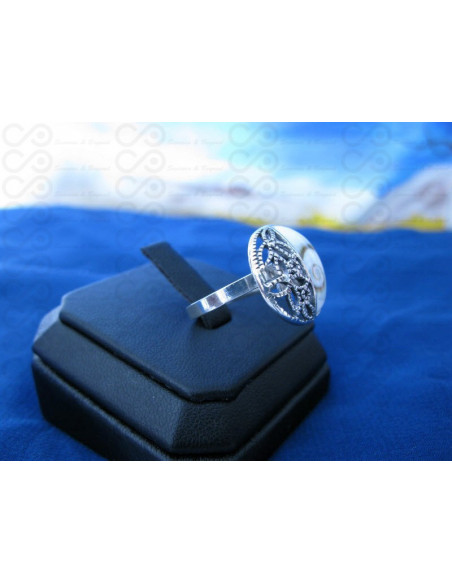 SR 0148 Anillo Shiva Ojo Plata