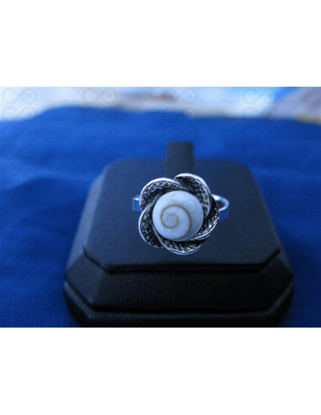 SR 0152 Anel Olho Shiva Prata