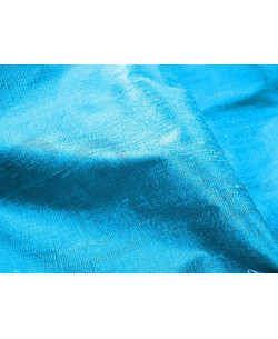 Deep sky blue D005  Tissu de soie Dupioni