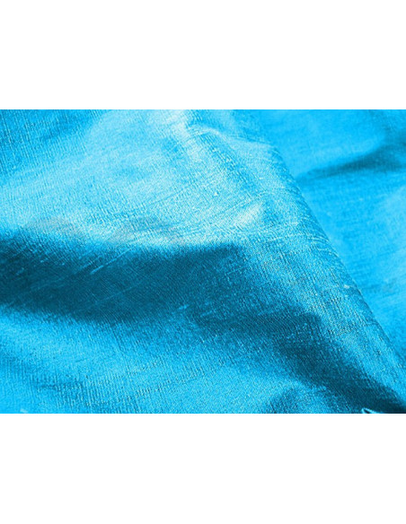 Deep sky blue D005 Silk Dupioni Fabric