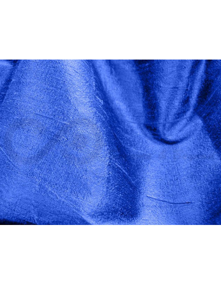 Royal blue D012 Шелковая ткань Дупиони