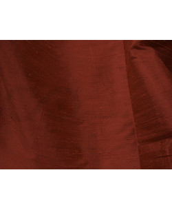 Burnt umber D066 Tecido de seda Dupioni