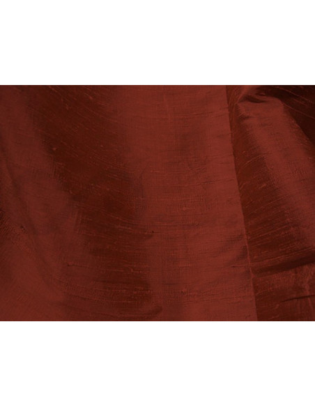 Burnt umber D066 Silk Dupioni Fabric