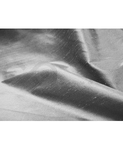 Gray D147  Tissu de soie Dupioni