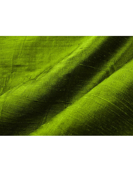 Apple green D166 Шелковая ткань Дупиони