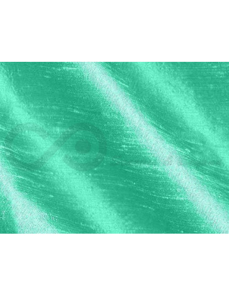 Jungle green D176  Tissu de soie Dupioni