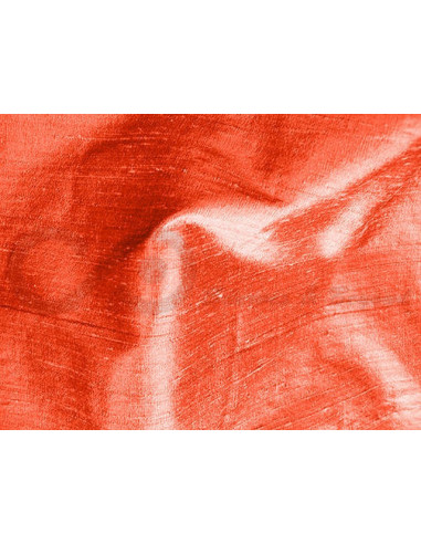 Portland orange D253  Tissu de soie Dupioni
