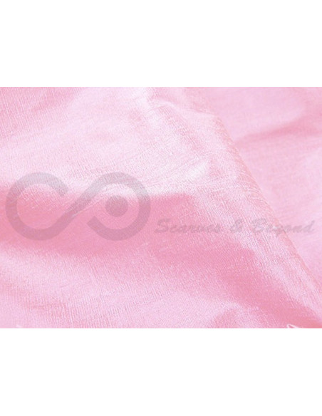 Baby pink D295  Tissu de soie Dupioni