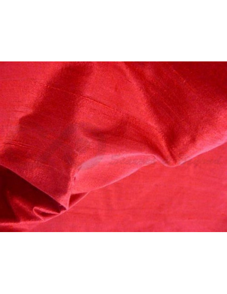 Milano Red D334 Tecido de seda Dupioni