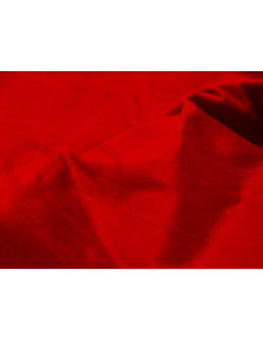 Rosso corsa D336 Seide Gewebe Dupioni